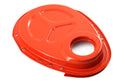 Steel Timing Chain Cover Kit for Roller Cam Fits 1955–1995 Chevy SBC 283–400 – Painted Orange