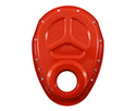 Steel Timing Chain Cover Kit for Roller Cam Fits 1955–1995 Chevy SBC 283–400 – Painted Orange