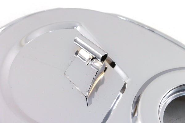 Steel 1955–95 Chevy SB 283–305–327–350–400 Timing Chain Cover with Timing Tab - Chrome