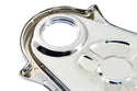Chrome Steel Timing Chain Cover Set with Timing Tab – Chevy Big Block 396–454 (1966–1990)