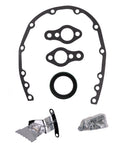 Steel Timing Chain Cover Kit for Roller Cam Fits 1955–1995 Chevy SBC 283–400 – Black