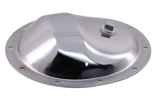 1978-91 CHEVY-GMC TRUCK CHROME STEEL FRONT DIFFERENTIAL COVER - 10 BOLT W- 8.5" RING GEAR