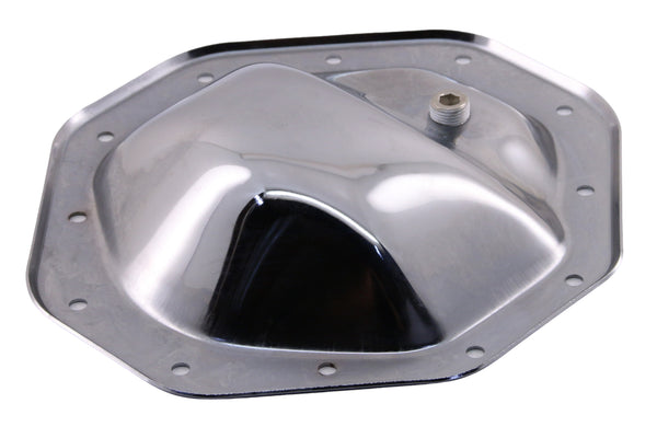 1974-UP DODGE-JEEP-MOPAR CHROME STEEL REAR DIFFERENTIAL COVER - 12 BOLT W- 9.25" RING GEAR