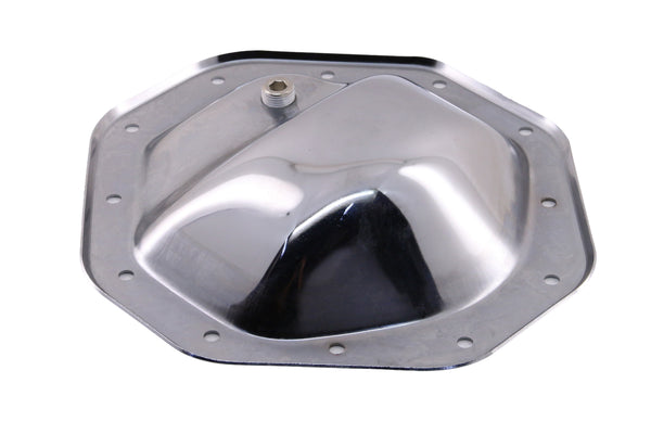 1974-UP DODGE-JEEP-MOPAR CHROME STEEL REAR DIFFERENTIAL COVER - 12 BOLT W- 9.25" RING GEAR