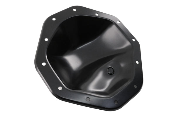 1974-UP DODGE-JEEP-MOPAR BLACK STEEL REAR DIFFERENTIAL COVER - 12 BOLT W- 9.25" RING GEAR