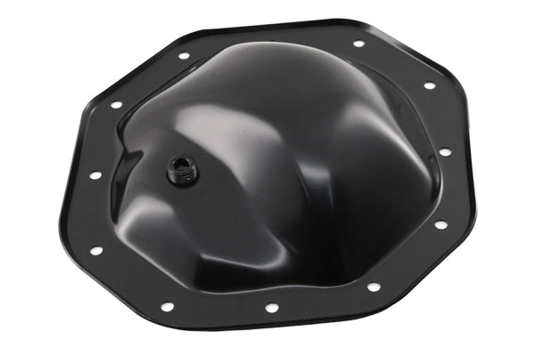 1974-UP DODGE-JEEP-MOPAR BLACK STEEL REAR DIFFERENTIAL COVER - 12 BOLT W- 9.25" RING GEAR
