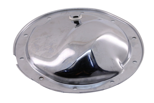 1964-UP CHEVY-GM CHROME STEEL REAR DIFFERENTIAL COVER - 10 BOLT W- 8.5" RING GEAR