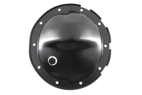1964-UP CHEVY-GM BLACK STEEL REAR DIFFERENTIAL COVER - 10 BOLT W- 8.5" RING GEAR