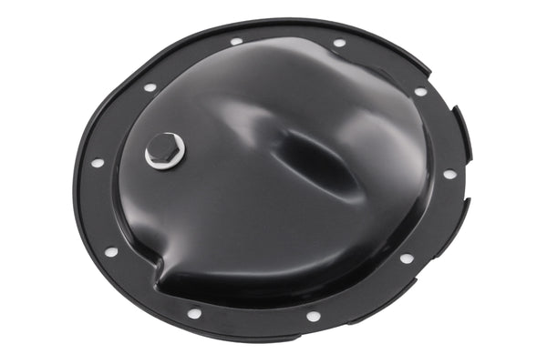 1964-UP CHEVY-GM BLACK STEEL REAR DIFFERENTIAL COVER - 10 BOLT W- 8.5" RING GEAR