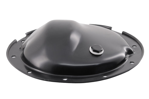 1964-UP CHEVY-GM BLACK STEEL REAR DIFFERENTIAL COVER - 10 BOLT W- 8.5" RING GEAR