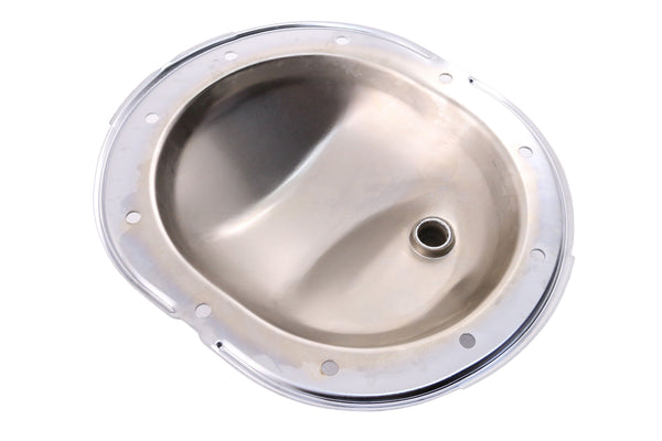 1961-89 CHRYSLER-MOPAR CHROME STEEL REAR DIFFERENTIAL COVER - 10 BOLT W- 8.25" RING GEAR