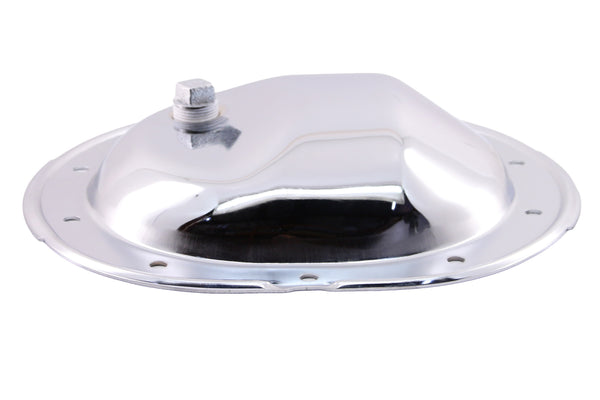1961-89 CHRYSLER-MOPAR CHROME STEEL REAR DIFFERENTIAL COVER - 10 BOLT W- 8.25" RING GEAR