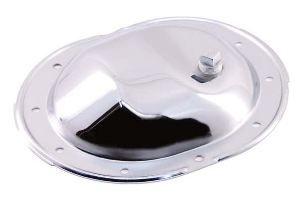 1961-89 CHRYSLER-MOPAR CHROME STEEL REAR DIFFERENTIAL COVER - 10 BOLT W- 8.25" RING GEAR