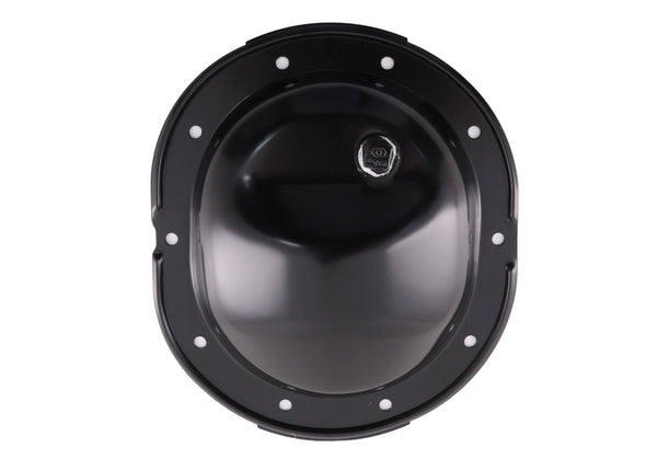 1961-89 CHRYSLER-MOPAR BLACK STEEL REAR DIFFERENTIAL COVER - 10 BOLT W- 8.25" RING GEAR