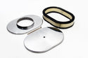 Aluminum 12" Oval Air Cleaner Kit – Polished Finish