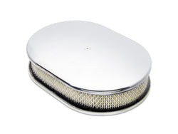 Aluminum 12" Oval Air Cleaner Kit – Polished Finish