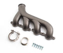 CAST IRON EXHAUST MANIFOLD – DRIVER SIDE – V-BAND CLAMP – 2002–2012 CHEVY LS – RAW