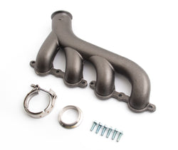 CAST IRON EXHAUST MANIFOLD – DRIVER SIDE – V-BAND CLAMP – 2002–2012 CHEVY LS – RAW