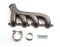 CAST IRON EXHAUST MANIFOLD – DRIVER SIDE – V-BAND CLAMP – 2002–2012 CHEVY LS – RAW