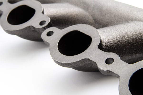 CAST IRON EXHAUST MANIFOLD – DRIVER SIDE – V-BAND CLAMP – 2002–2012 CHEVY LS – RAW