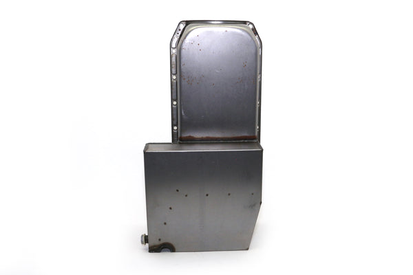 STEEL 1980–85 CHEVY SB 283–350 IMCA CIRCLE TRACK RACING OIL PAN – RAW