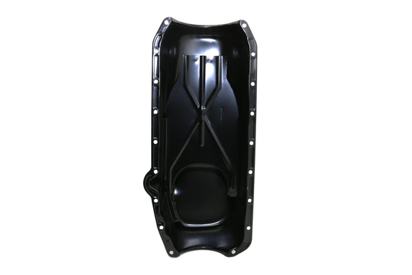 1958-79 CHEVY SMALL BLOCK 283-305-327-350-400 STOCK OEM STYLE OIL PAN - BLACK