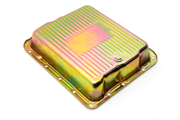 CHEVY-GM 700R4-4L60E-4L65E STEEL TRANSMISSION PAN - ZINC