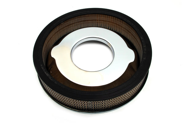 STEEL 16" x 3" DOMINATOR AIR CLEANER KIT - CHROME