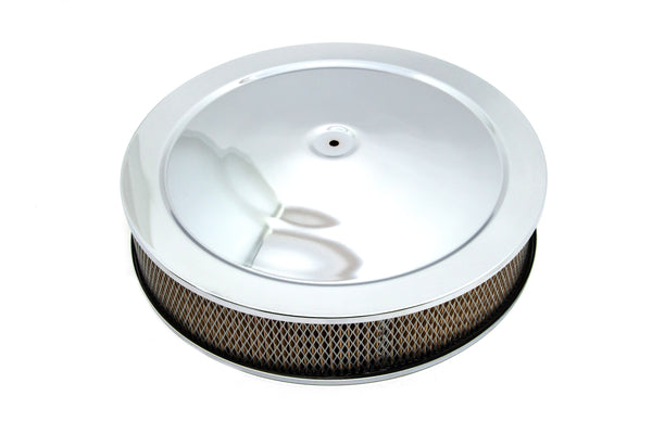 STEEL 16" x 3" DOMINATOR AIR CLEANER KIT - CHROME