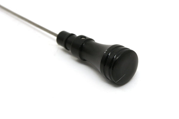 Stainless Steel Firewall-Mount Flexible Transmission Dipstick Fits GM 4L60E – Black Finish