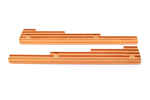 Aluminum Billet 9.5mm Wire Loom Set Finned - Copper