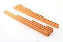 Aluminum Billet 9.5mm Wire Loom Set Finned - Copper