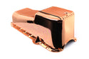 1980-85 CHEVY SMALL BLOCK 267-283-305-327-350 ALUMINUM STOCK CAPACITY OIL PAN - RETRO FINNED - COPPER