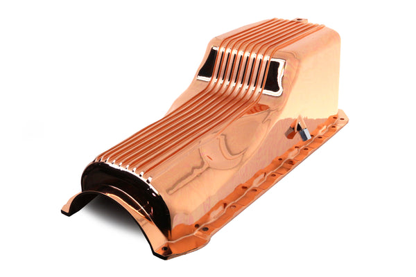 ALUMINUM 1965-90 CHEVY BB 396-402-427-454 GEN 4 OIL PAN - COPPER