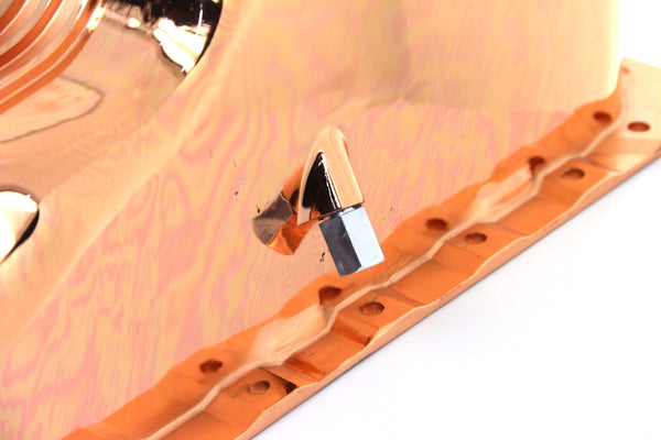 ALUMINUM 1965-90 CHEVY BB 396-402-427-454 GEN 4 OIL PAN - COPPER