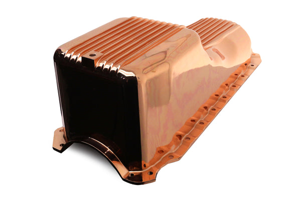 ALUMINUM 1965-90 CHEVY BB 396-402-427-454 GEN 4 OIL PAN - COPPER