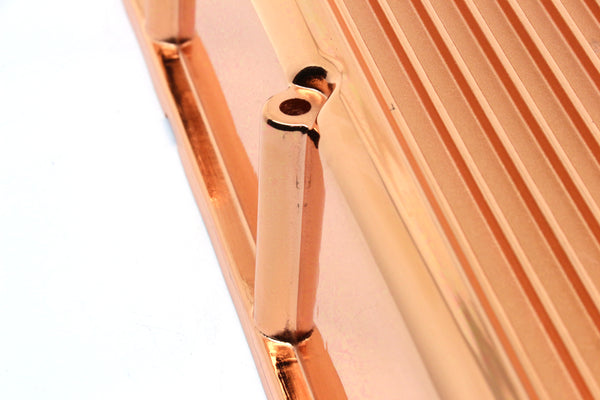 1965-95 CHEVY BIG BLOCK 396-427-454-502 TALL ALUMINUM VALVE COVERS - FINNED - COPPER