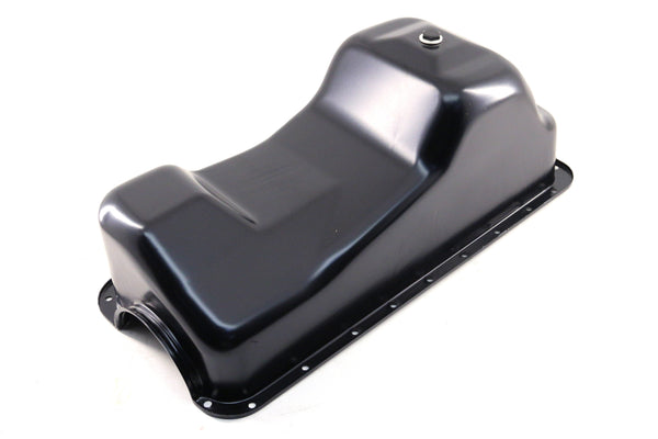 Steel Oil Pan – Fits 1983–1993 Ford Mustang 427 / 460 / 7.5L Big Block – Black Finish