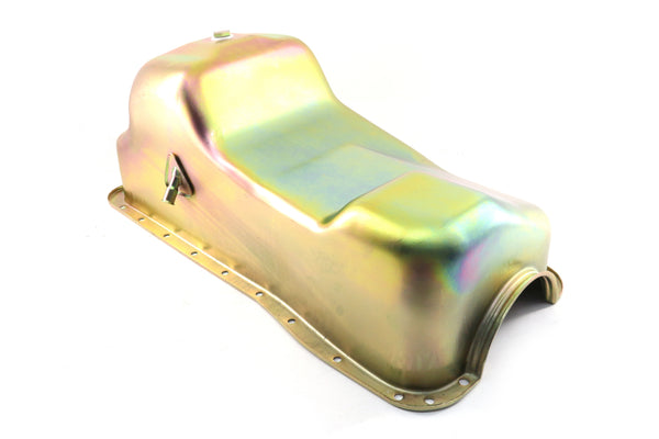 Steel Oil Pan – Fits 1983–1993 Ford Mustang 427 / 460 / 7.5L Big Block – Zinc Finish
