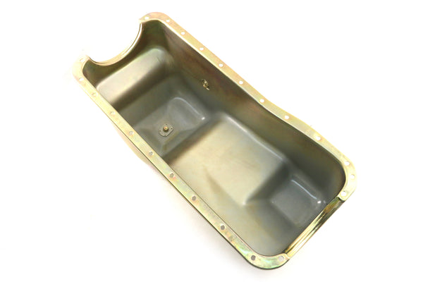 Steel Oil Pan – Fits 1983–1993 Ford Mustang 427 / 460 / 7.5L Big Block – Zinc Finish