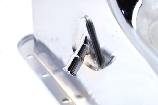 Steel Oil Pan – Fits 1983–1993 Ford Mustang 427 / 460 / 7.5L Big Block – Chrome Finish