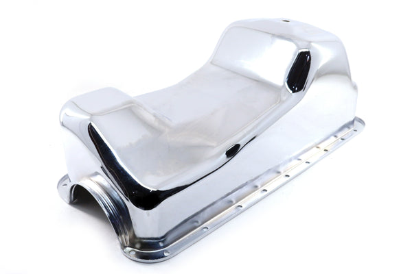 Steel Oil Pan – Fits 1983–1993 Ford Mustang 427 / 460 / 7.5L Big Block – Chrome Finish