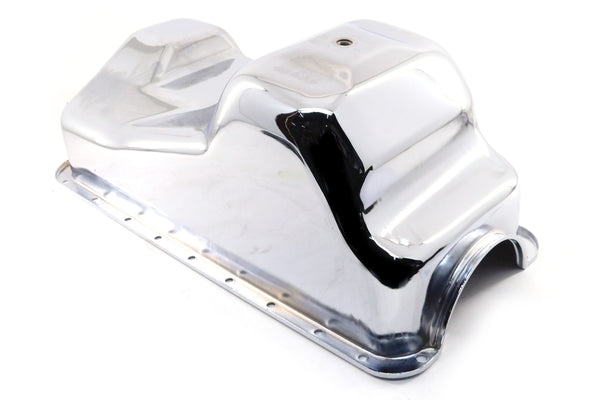 Steel Oil Pan – Fits 1983–1993 Ford Mustang 427 / 460 / 7.5L Big Block – Chrome Finish