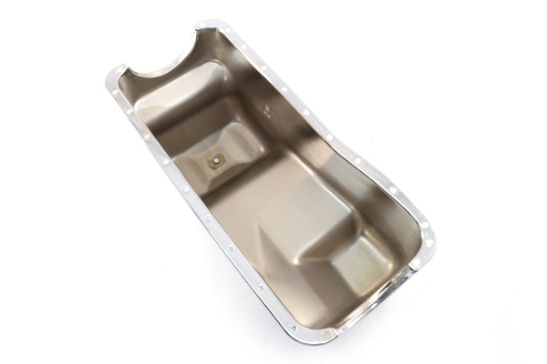 Steel Oil Pan – Fits 1983–1993 Ford Mustang 427 / 460 / 7.5L Big Block – Chrome Finish