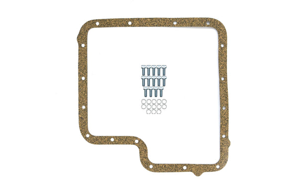 Ford C6 Stock Capacity Transmission Pan Kit with Bolts & Gasket - Black