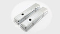 Steel Valve Covers for 1958–1986 Chevy Small Block 283-305-327-350 – Short Style – Stamped 350 Logo with Ball Mill – Chrome