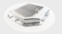 CFR Performance Compatible/Replacement CHEVY-GM TURBO TH-350 ALUMINUM TRANSMISSION PAN KIT DEEP FINNED – POLISHED