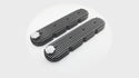 Aluminum Chevy GM LS Engines Retro Finned Valve Covers – Black