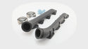 Cast Iron Low Profile V-Band Exhaust Manifolds 2003-up 5.7L/6.1L/6.2L/6.4L Dodge/Mopar Gen 3 Hemi Engines – Ceramic Black