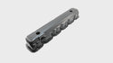 Steel Valve Cover & Side Plates Kit Fits 1962-74 Chevy 194-230-250 Inline 6 Engines – Black Finish – 2-Hole Design